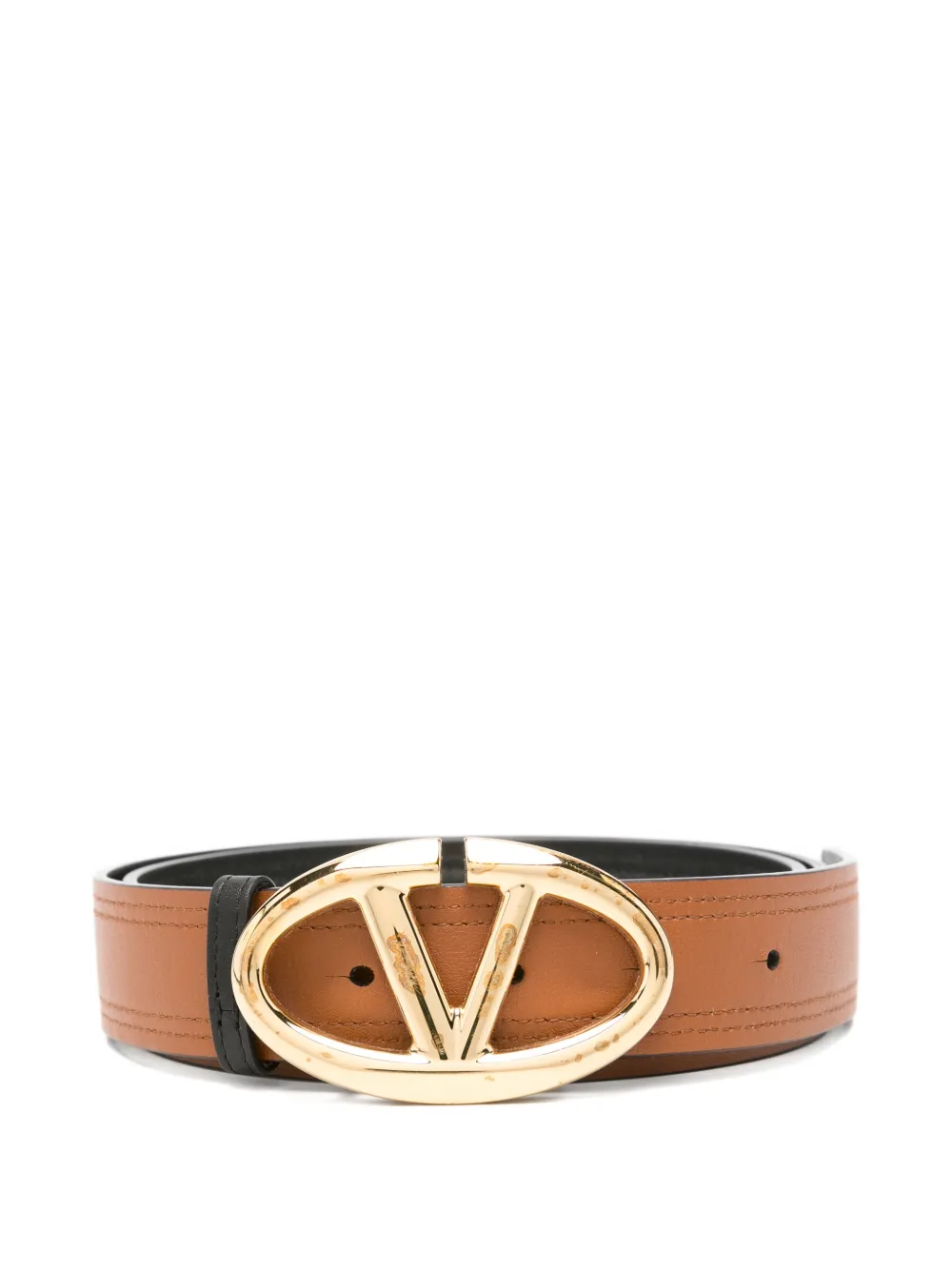 Valentino Garavani Pre-Owned VLogo The Bold Edition belt - Toni neutri