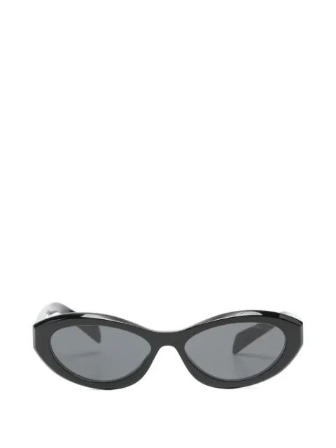 Prada Pre-Owned lentes de sol con armazón ovalada