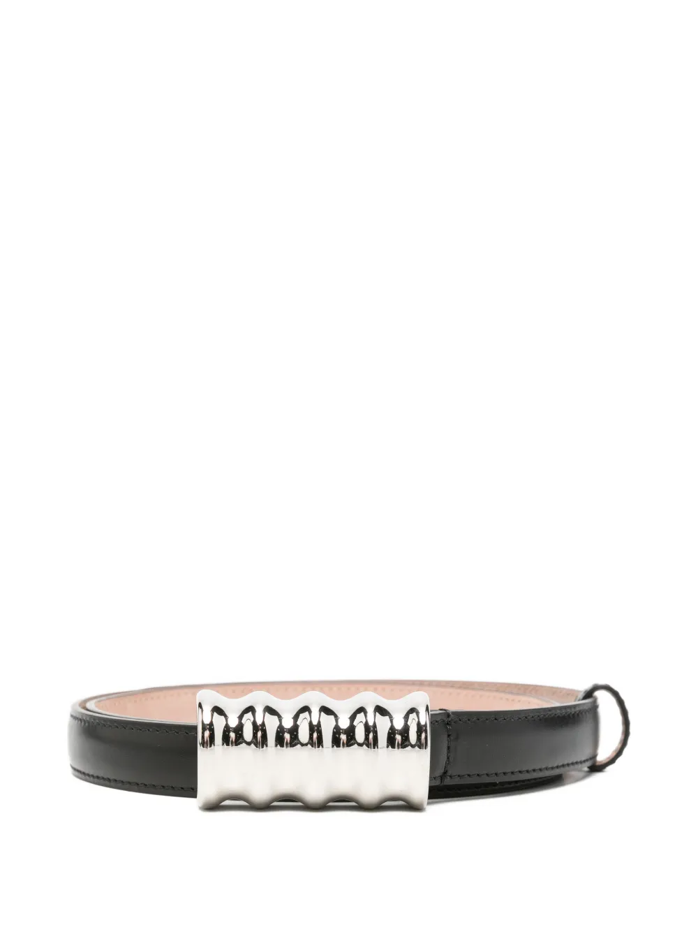KHAITE Pre-Owned Julius leather belt - Nero