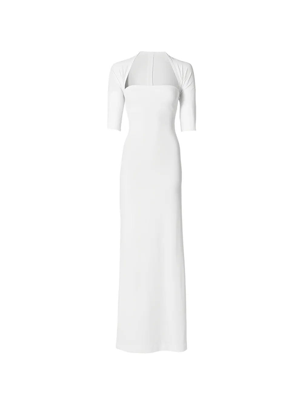 Jacquemus The Bolero short-sleeve dress - White