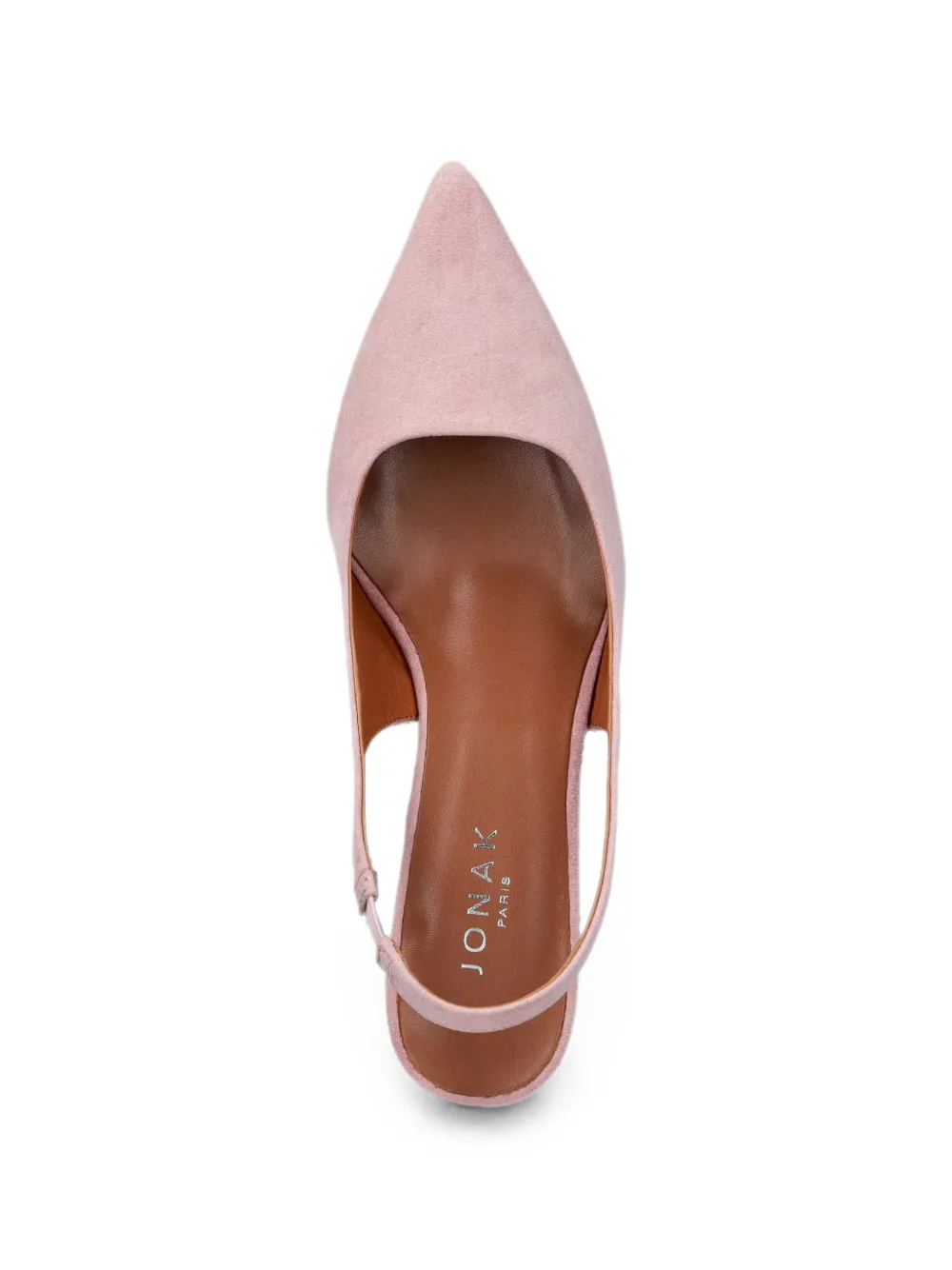 JONAK PARIS Diamantine pointed-toe slingback pumps Roze