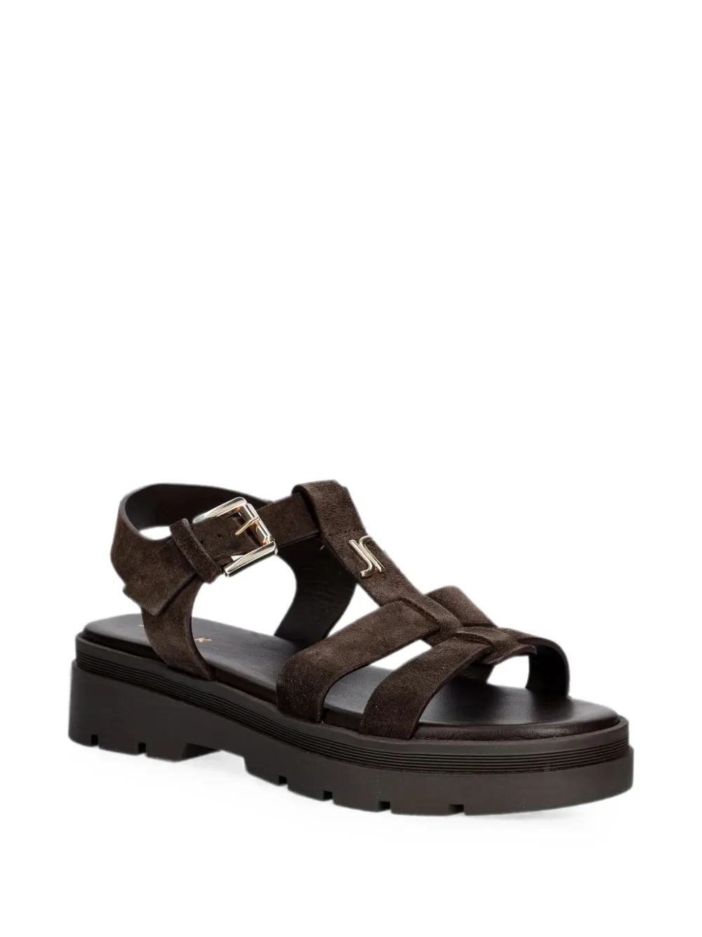 JONAK PARIS Liverpool sandalen met gespsluiting Bruin