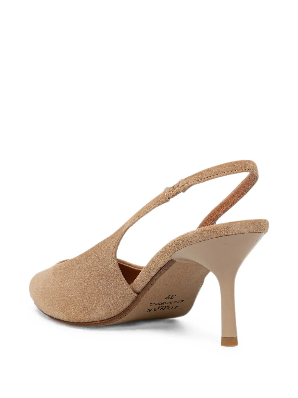JONAK PARIS Diamantine slingback pumps met puntige neus Beige