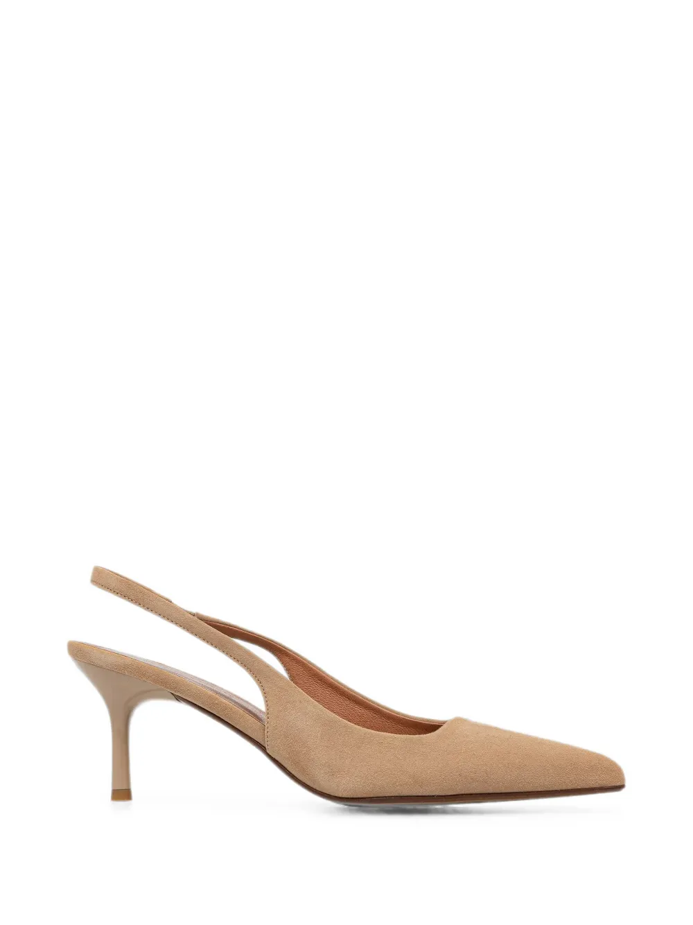 JONAK PARIS Diamantine slingback pumps met puntige neus Beige