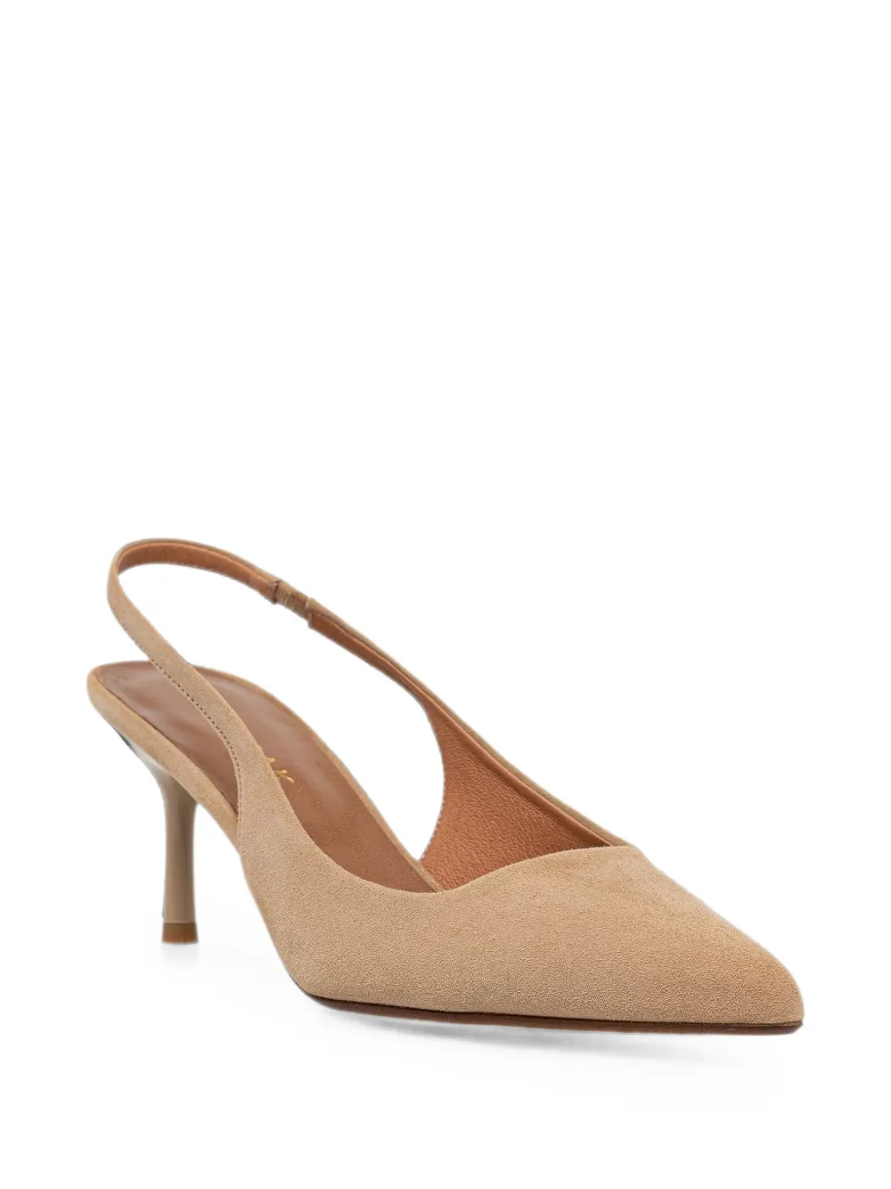 JONAK PARIS Diamantine slingback pumps met puntige neus Beige