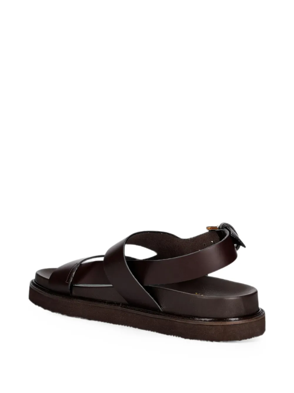 JONAK PARIS Lagune buckle-fastening leather sandals Bruin