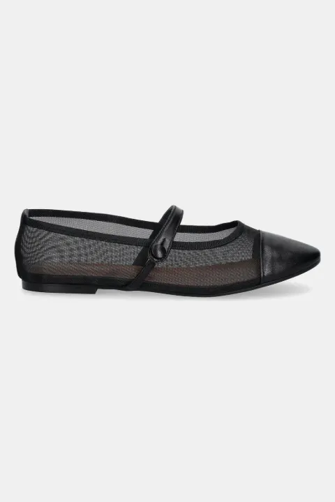 JONAK PARIS Dala mesh leather ballet flats