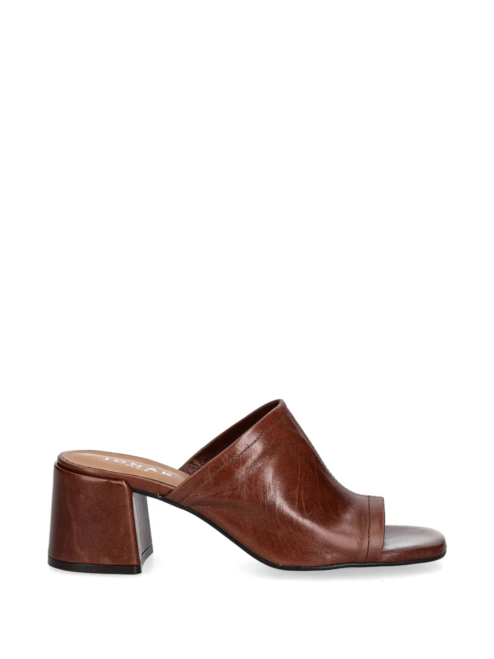 JONAK PARIS Butterfly block-heel leather sandals - Marrone