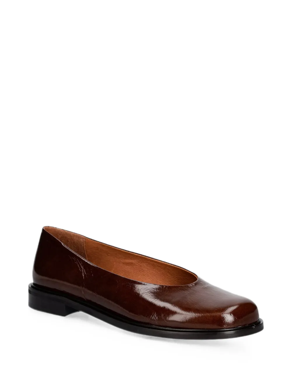 JONAK PARIS Daurelia leather ballet flats Bruin