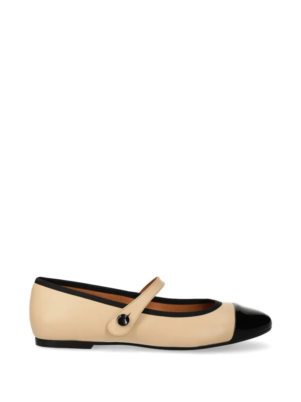 JONAK PARIS patent-toe Mary Jane ballet flats - Toni neutri