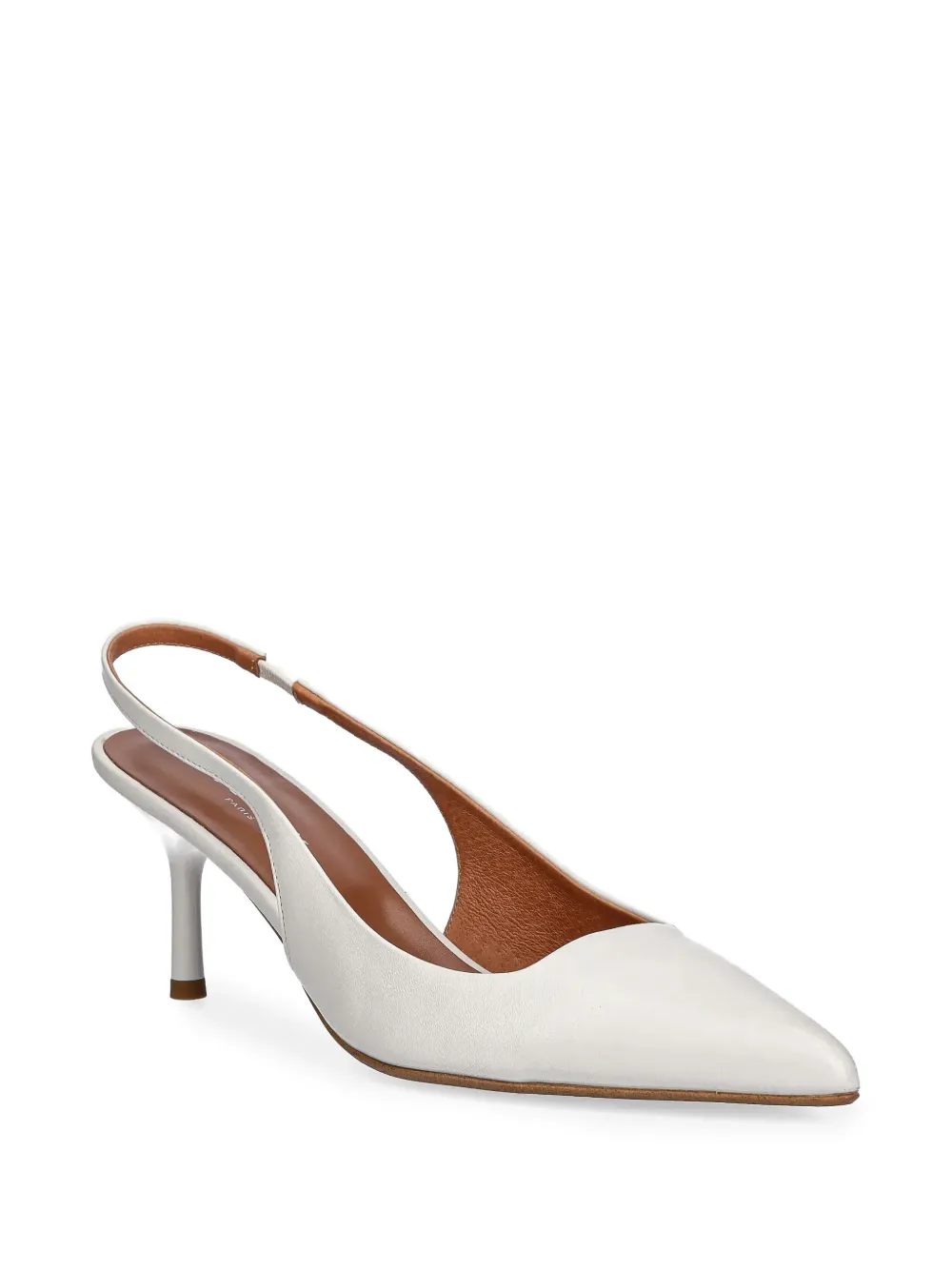 JONAK PARIS Diamantine slingback pumps met puntige neus Wit