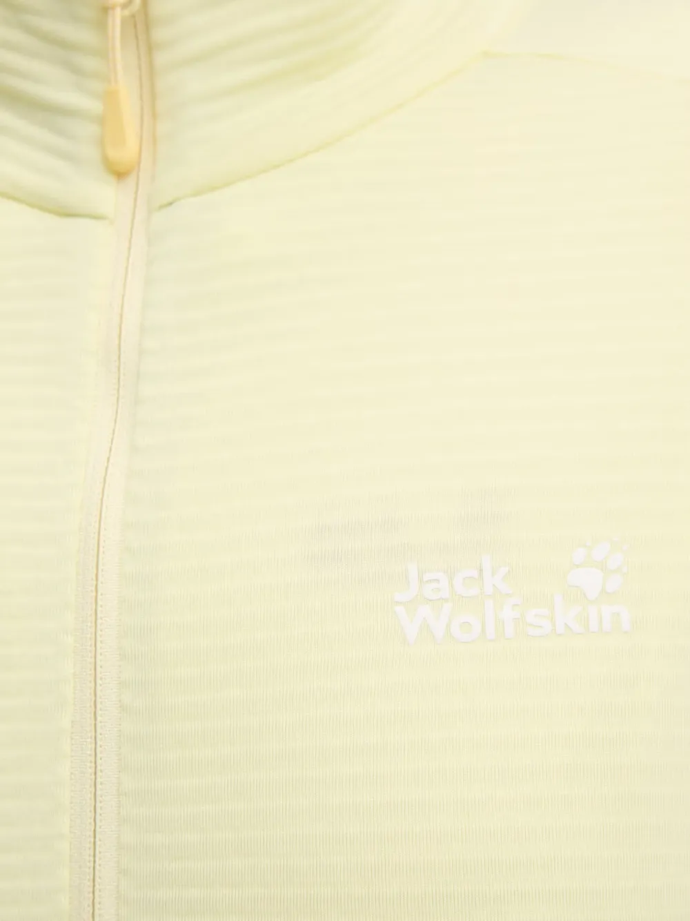 JACK WOLFSKIN Litestride zip-up sweatshirt Geel