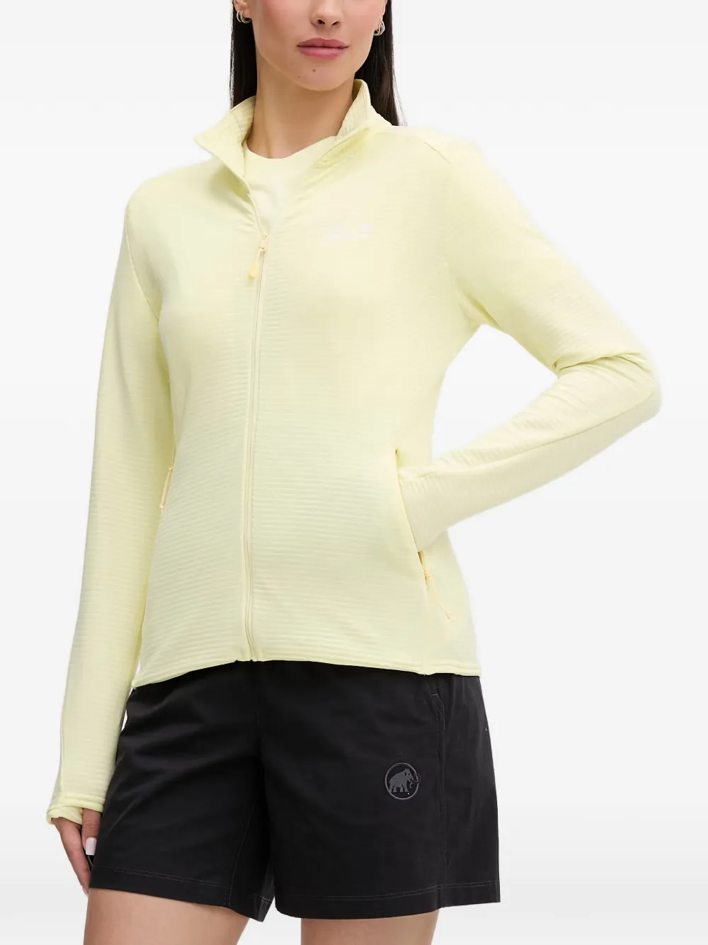 JACK WOLFSKIN Litestride zip-up sweatshirt - Giallo