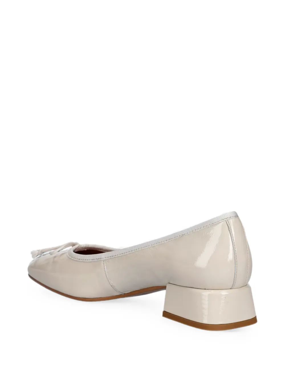 JONAK PARIS Dybil pumps met strikdetail en gelakte afwerking Beige