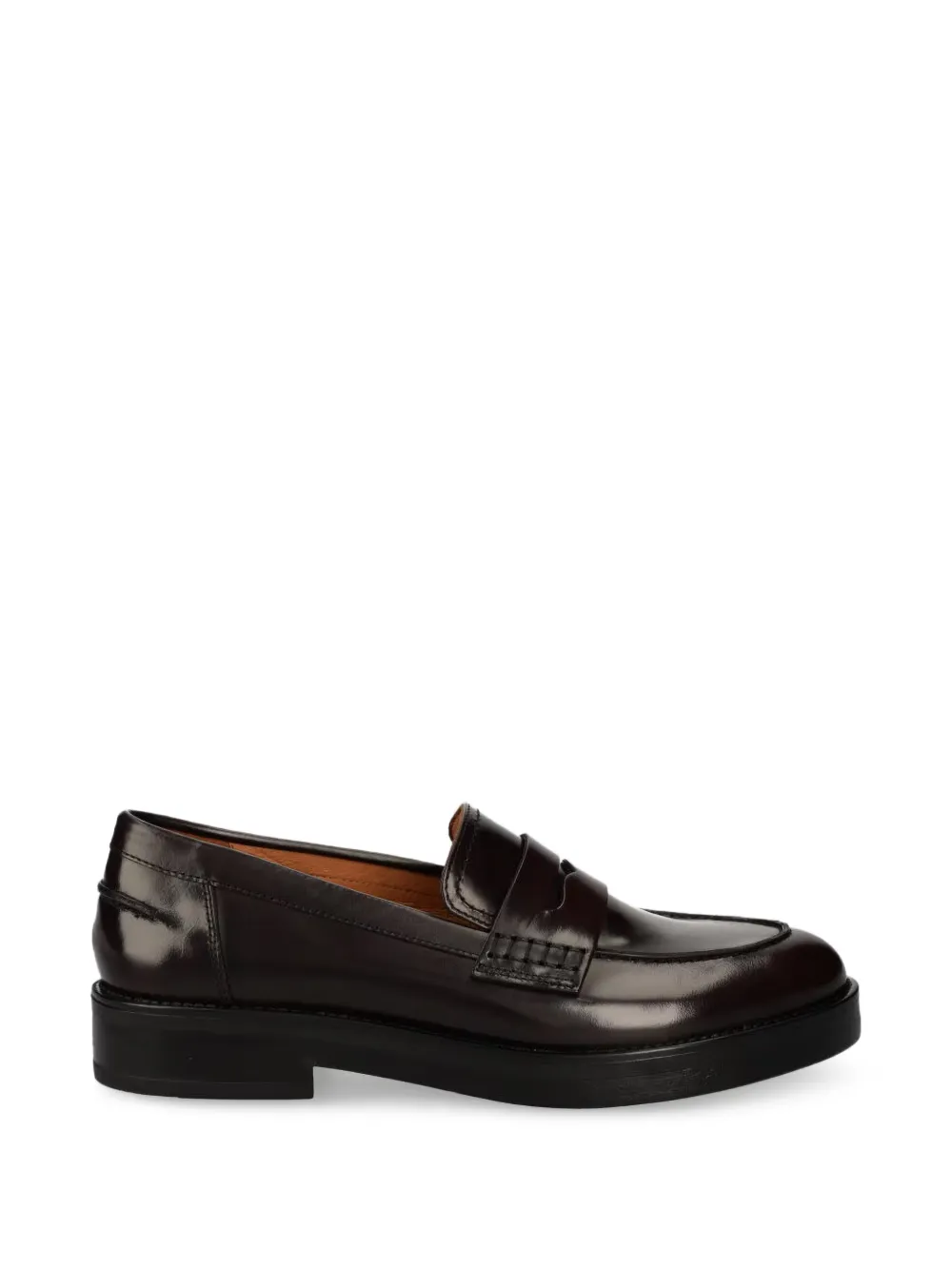 JONAK PARIS Mirna polished-finish penny loafers - Rosso