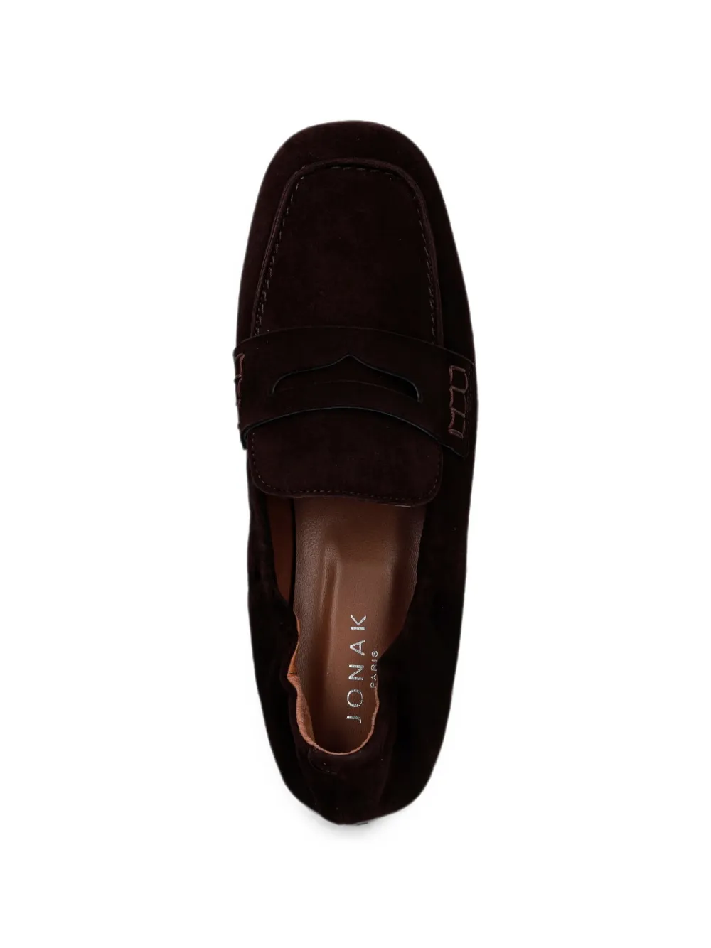 JONAK PARIS Dominique suede slip-on loafers Bruin