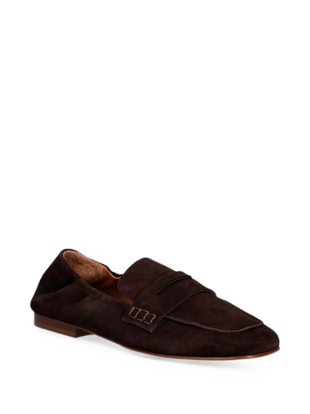 JONAK PARIS Dominique suede slip-on loafers Bruin