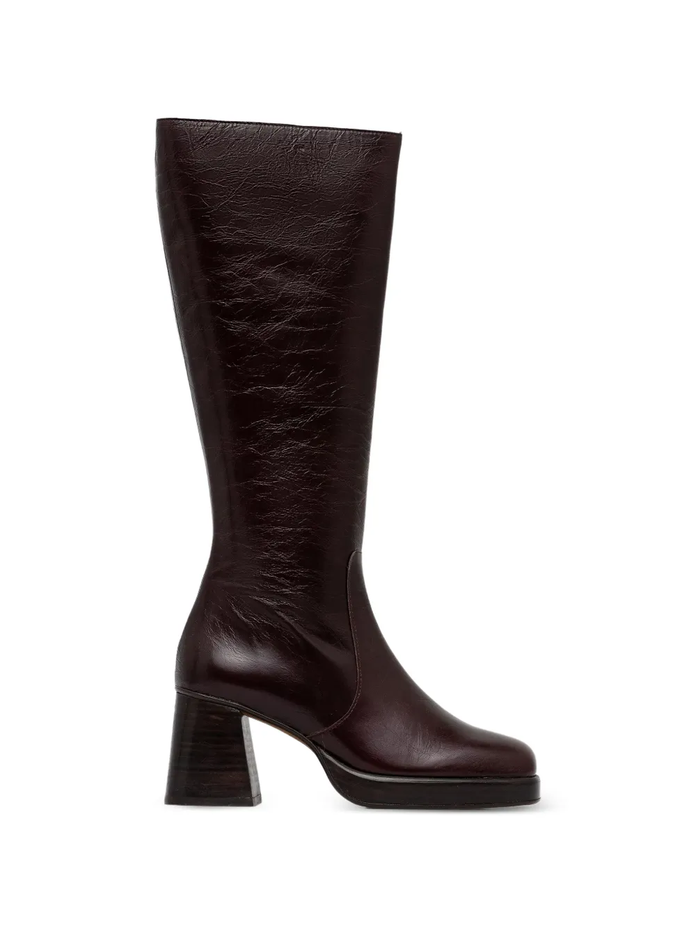 JONAK PARIS Betina crinkled-leather platform boots
