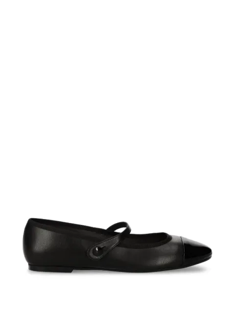 JONAK PARIS Dreux patent-toe-cap touch-strap ballet flats