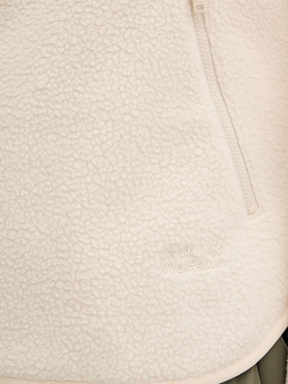 JACK WOLFSKIN Lite Curl fleece sweatshirt Beige