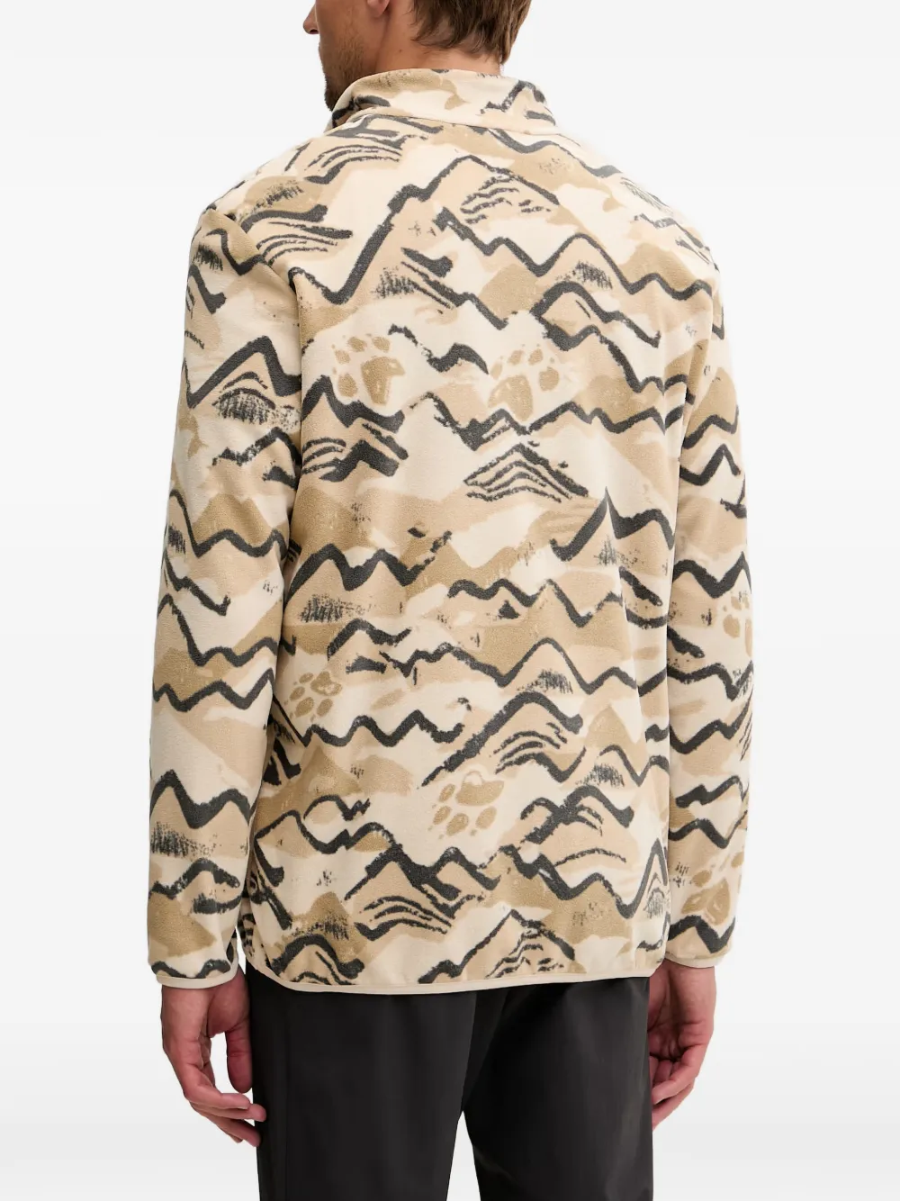 JACK WOLFSKIN Paw Era 100 sweater met halve rits Beige