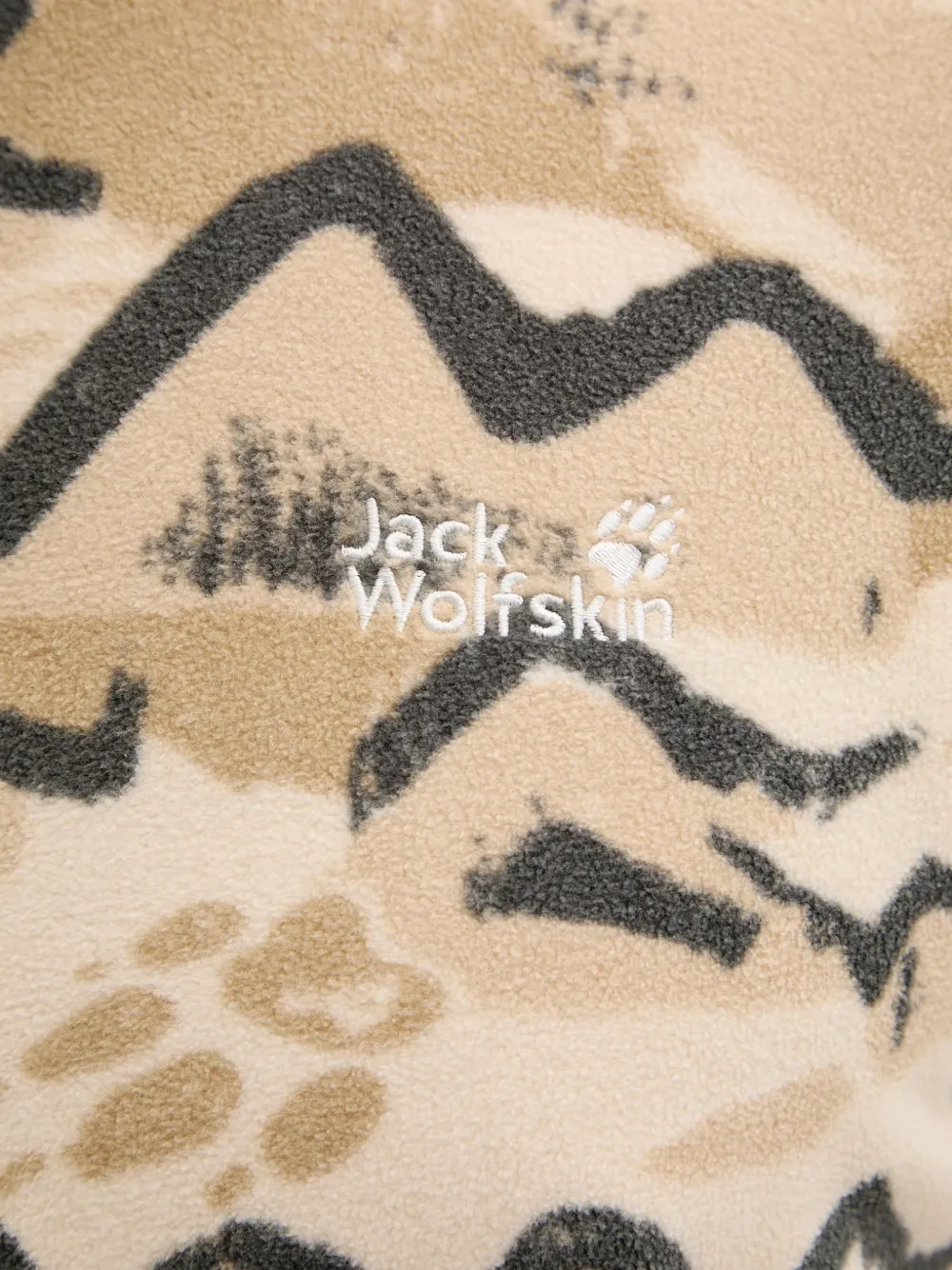 JACK WOLFSKIN Paw Era 100 sweater met halve rits Beige