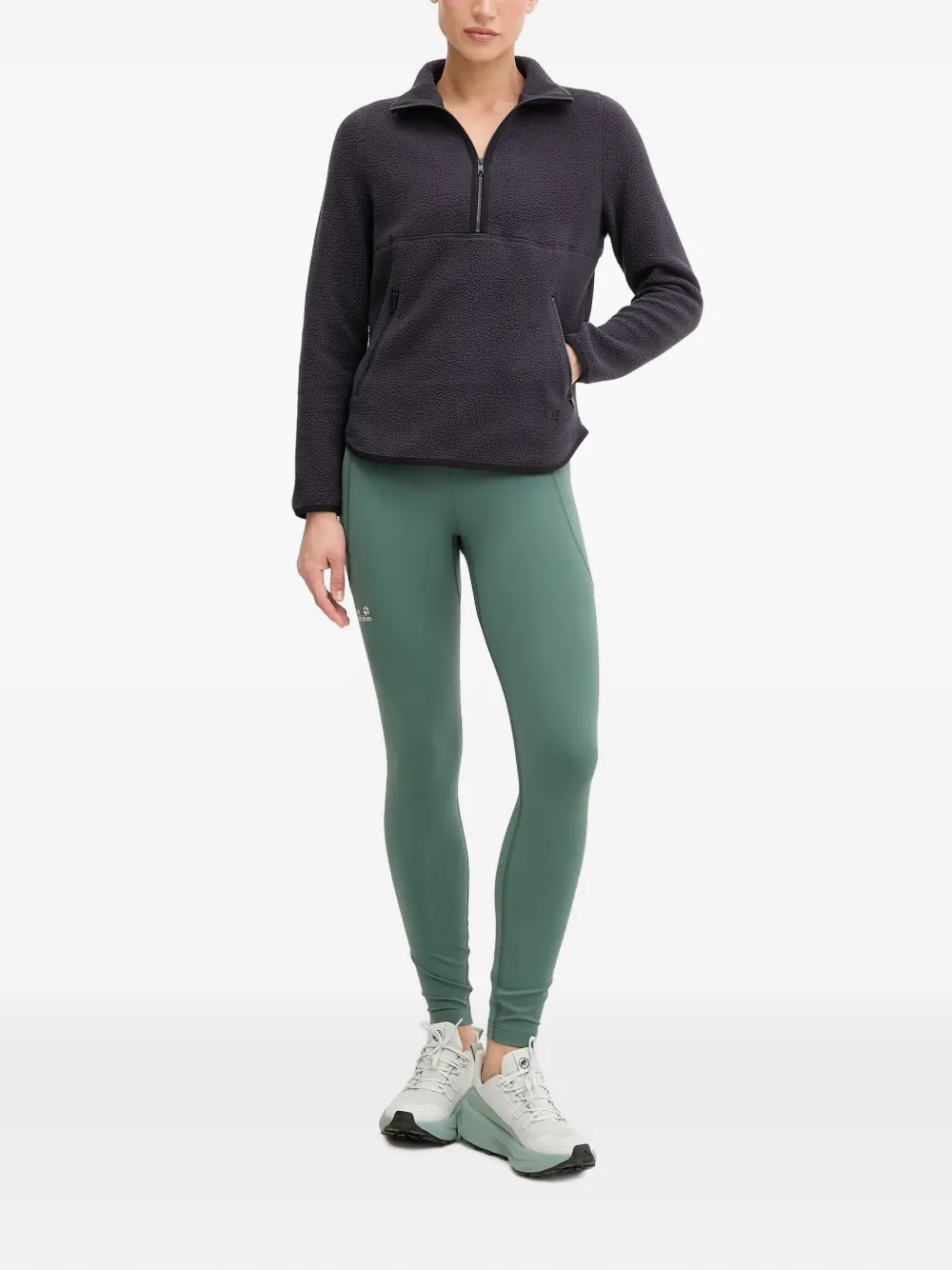 JACK WOLFSKIN Lite Curl fleece sweater Blauw