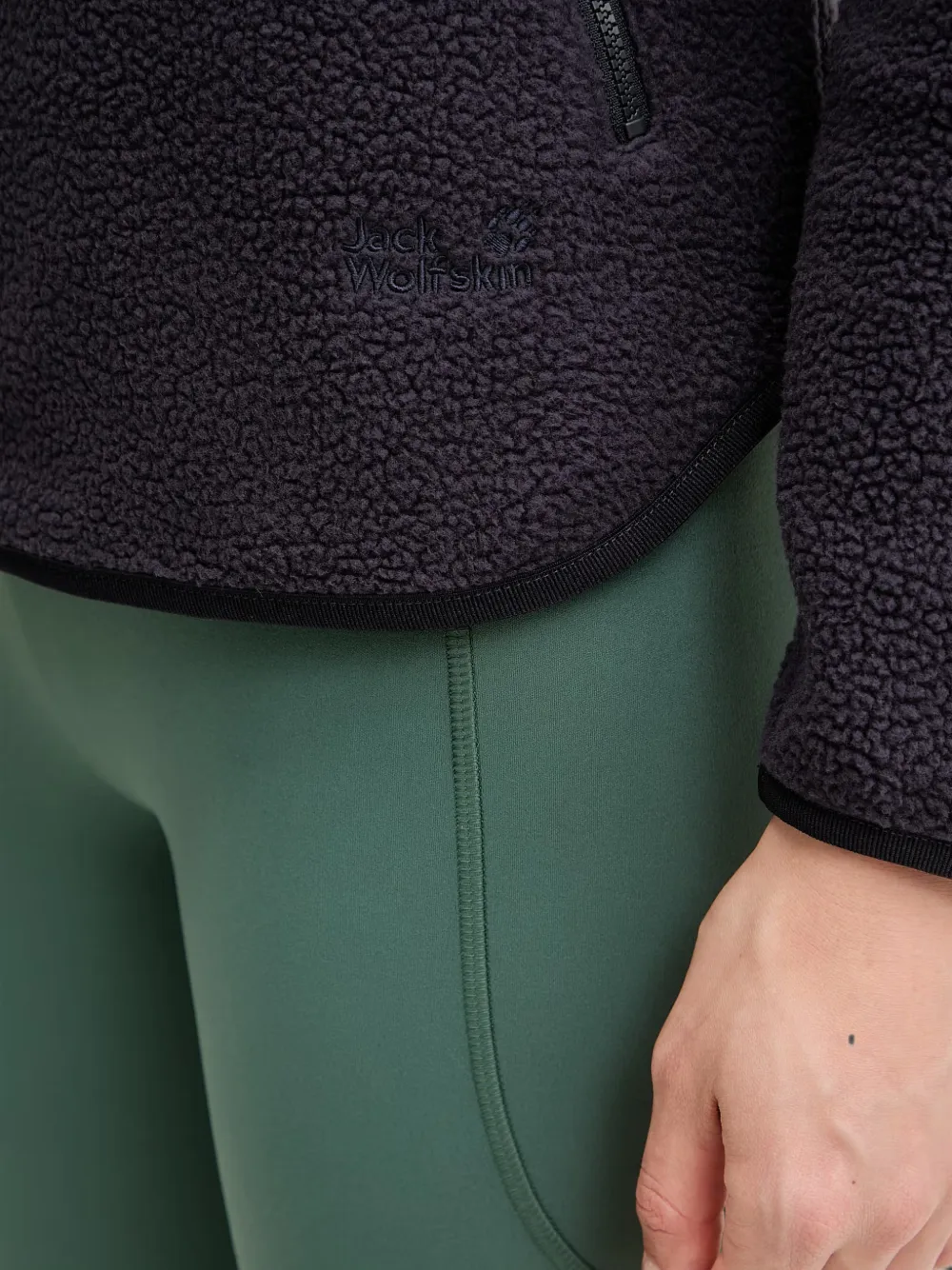 JACK WOLFSKIN Lite Curl fleece sweater Blauw
