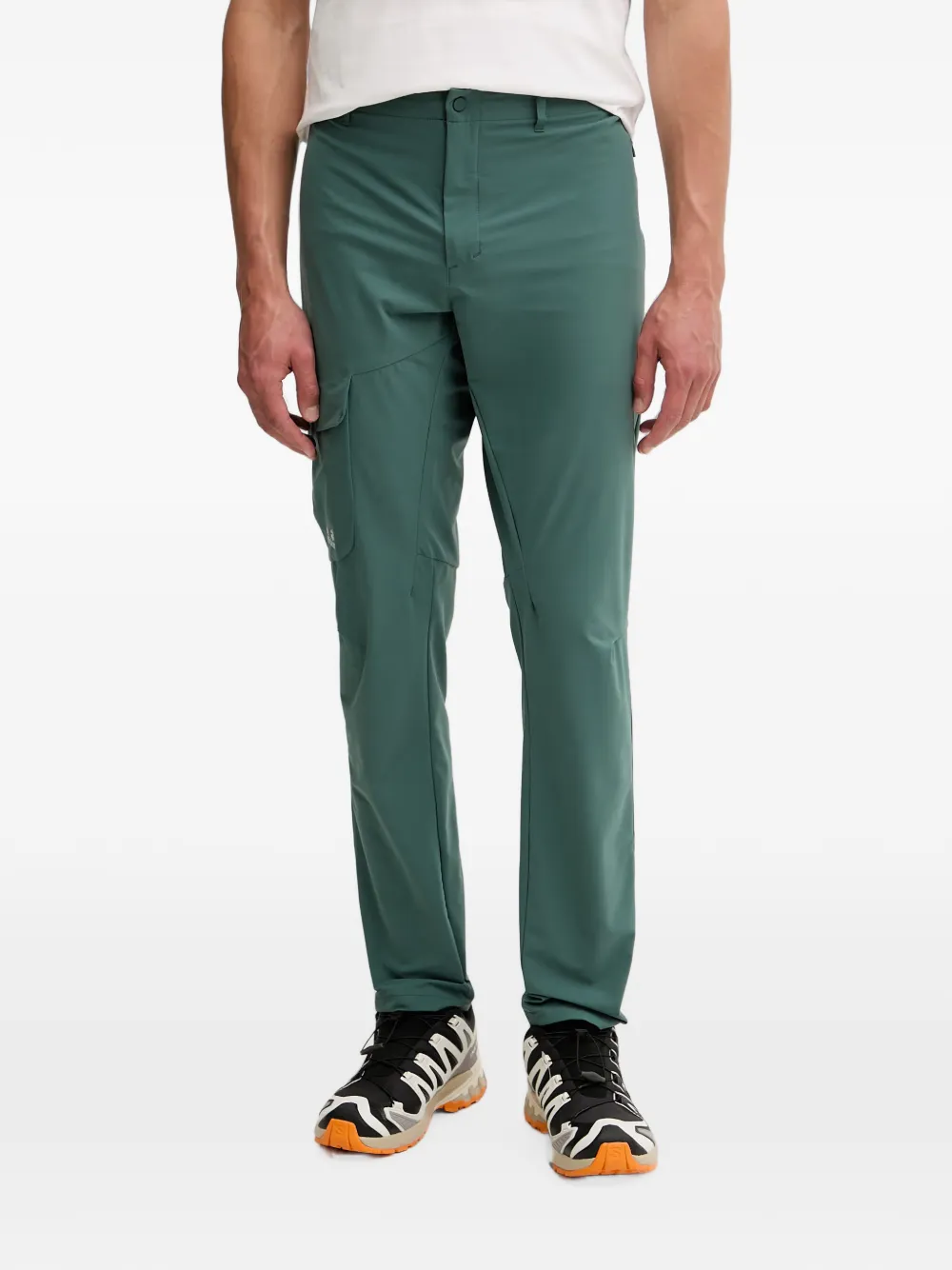 JACK WOLFSKIN logo-print performance trousers - Verde