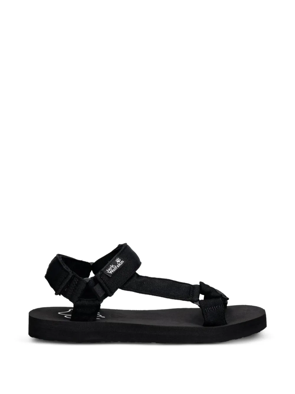 JACK WOLFSKIN Taiga touch-strap sandals - Nero