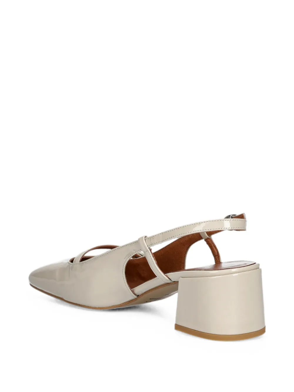 JONAK PARIS Dario slingback pumps met gelakte afwerking Beige
