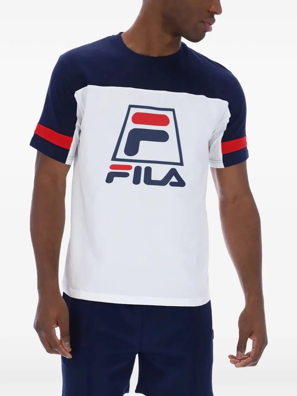 Fila Damon T-shirt met logoprint Wit