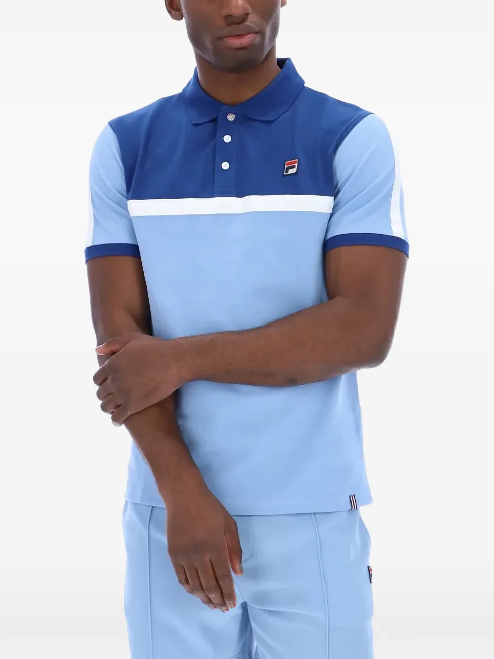 Fila Mattia poloshirt met logopatch Blauw