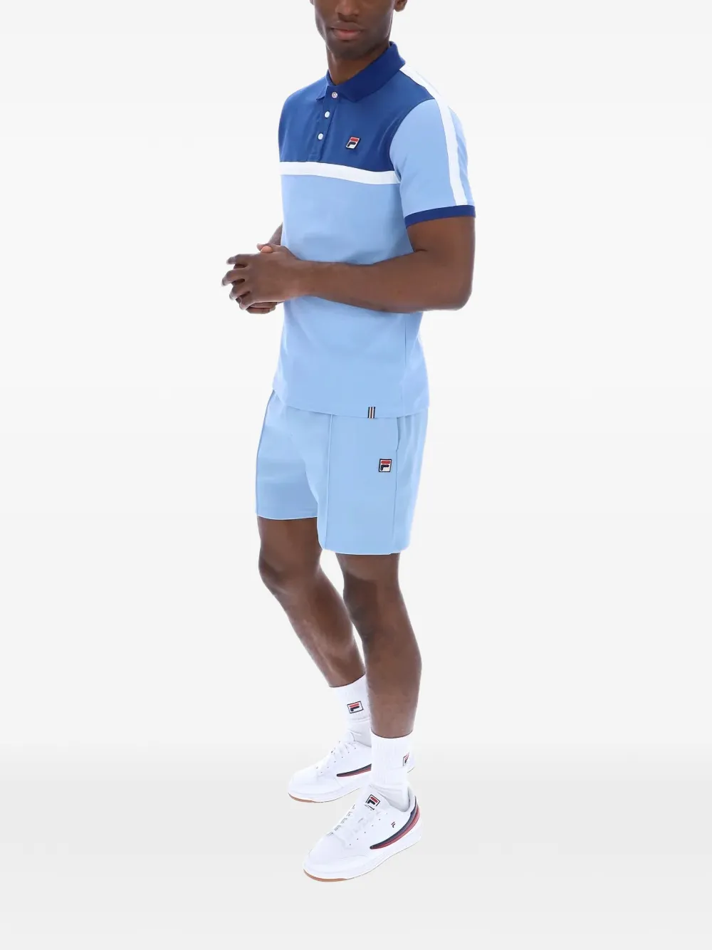 Fila Mattia poloshirt met logopatch Blauw