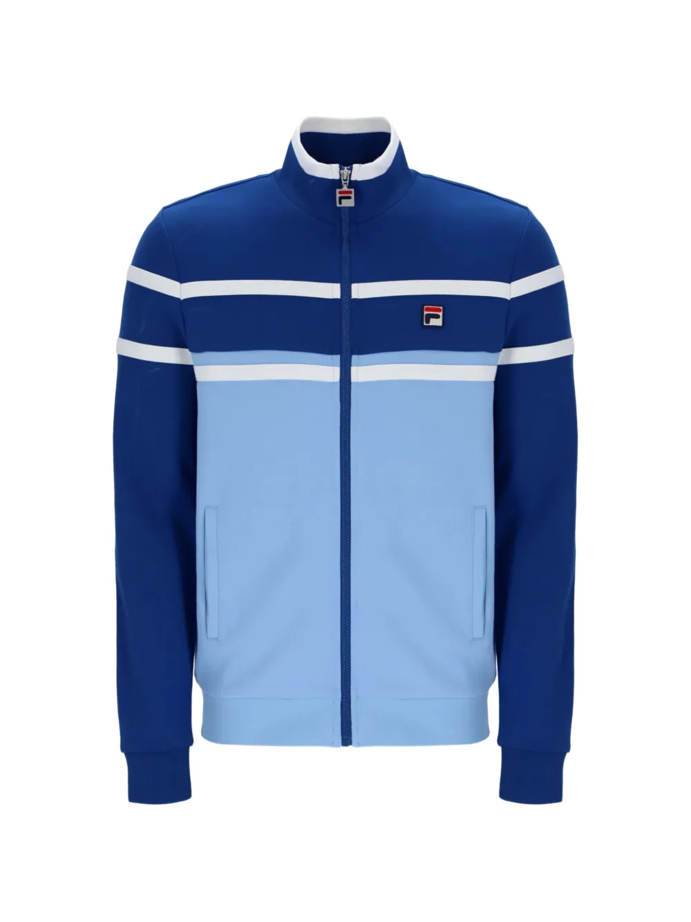 Fila Colour-block Track Jacket In Blue