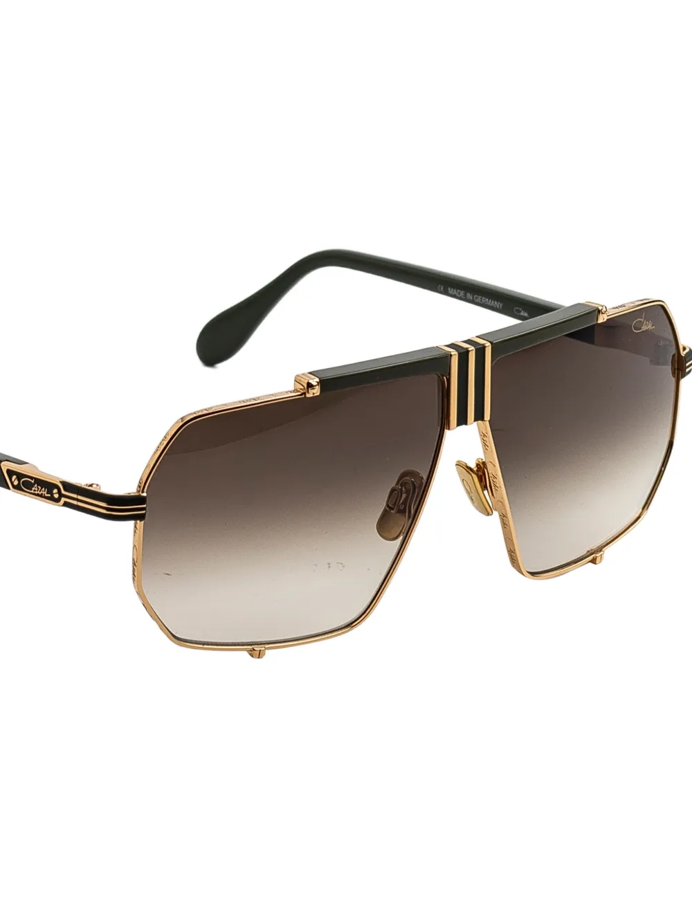 Cazal 996 zonnebril met geometrisch montuur Goud