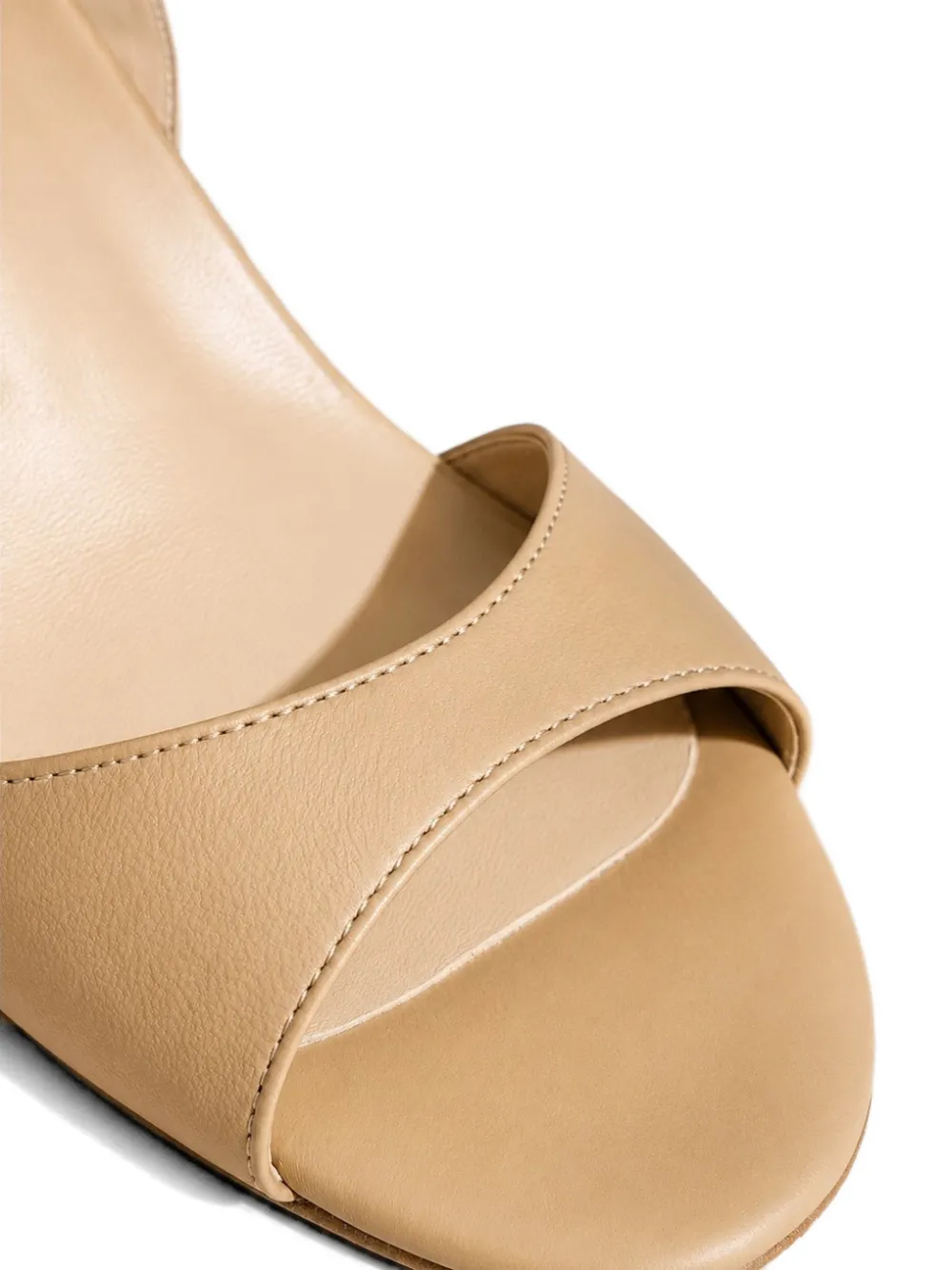 Poche Paris Leren sandalen met gesp Beige