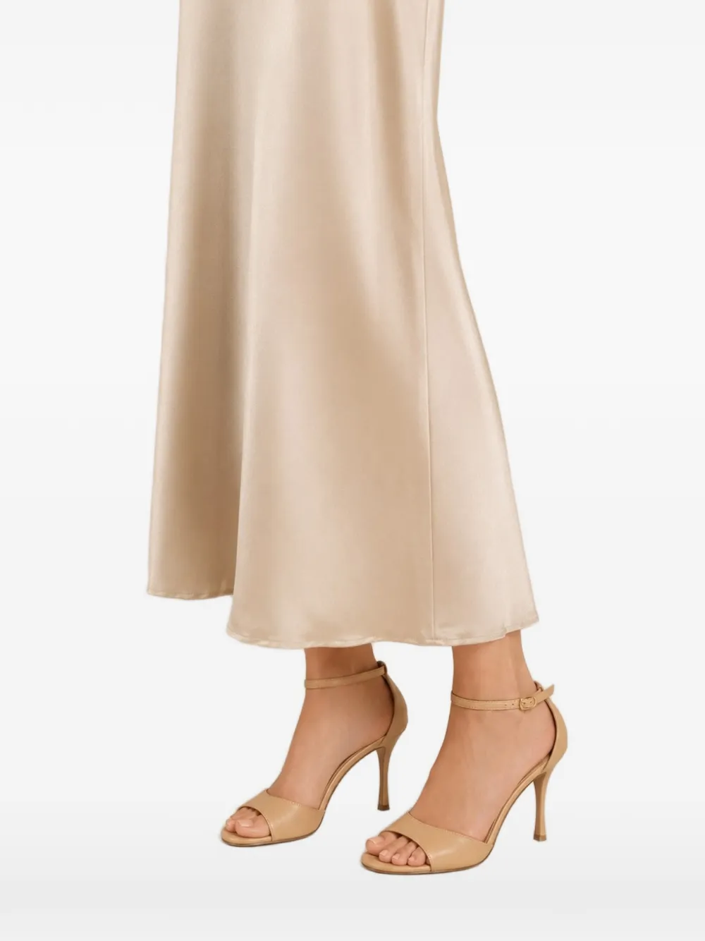Poche Paris Leren sandalen met gesp Beige