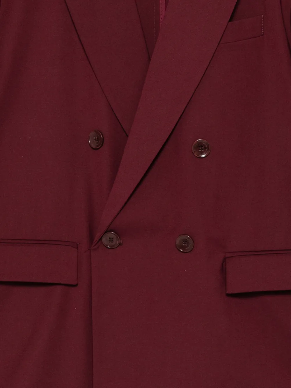 Paolo Pecora Kids Blazer met dubbele rij knopen Rood