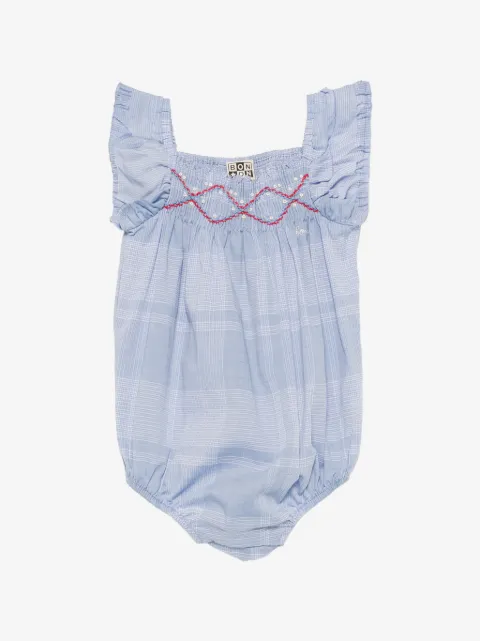 Bonton logo-embroidered rompers