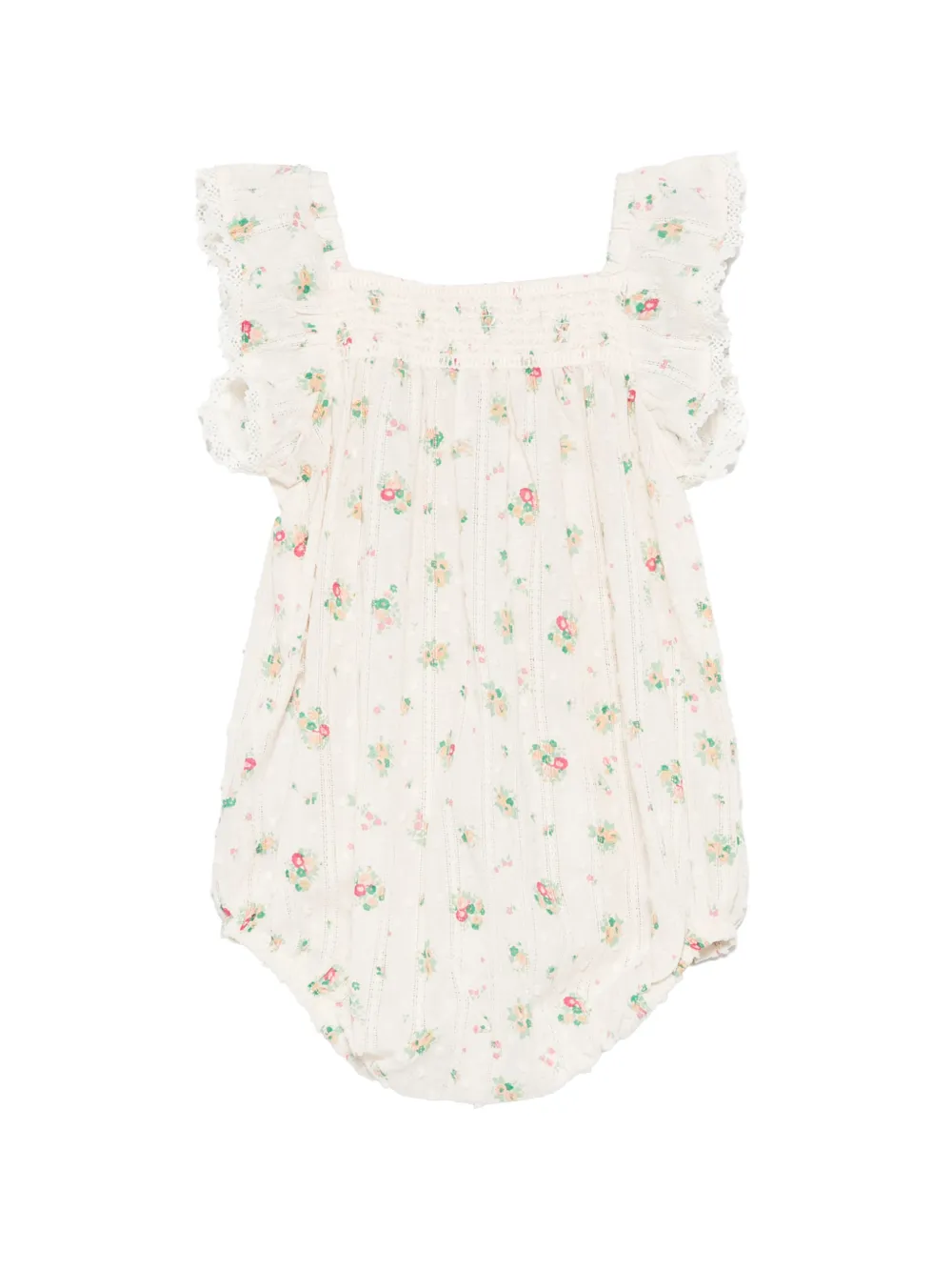  Bonton Floral-print Romper - Neutro 