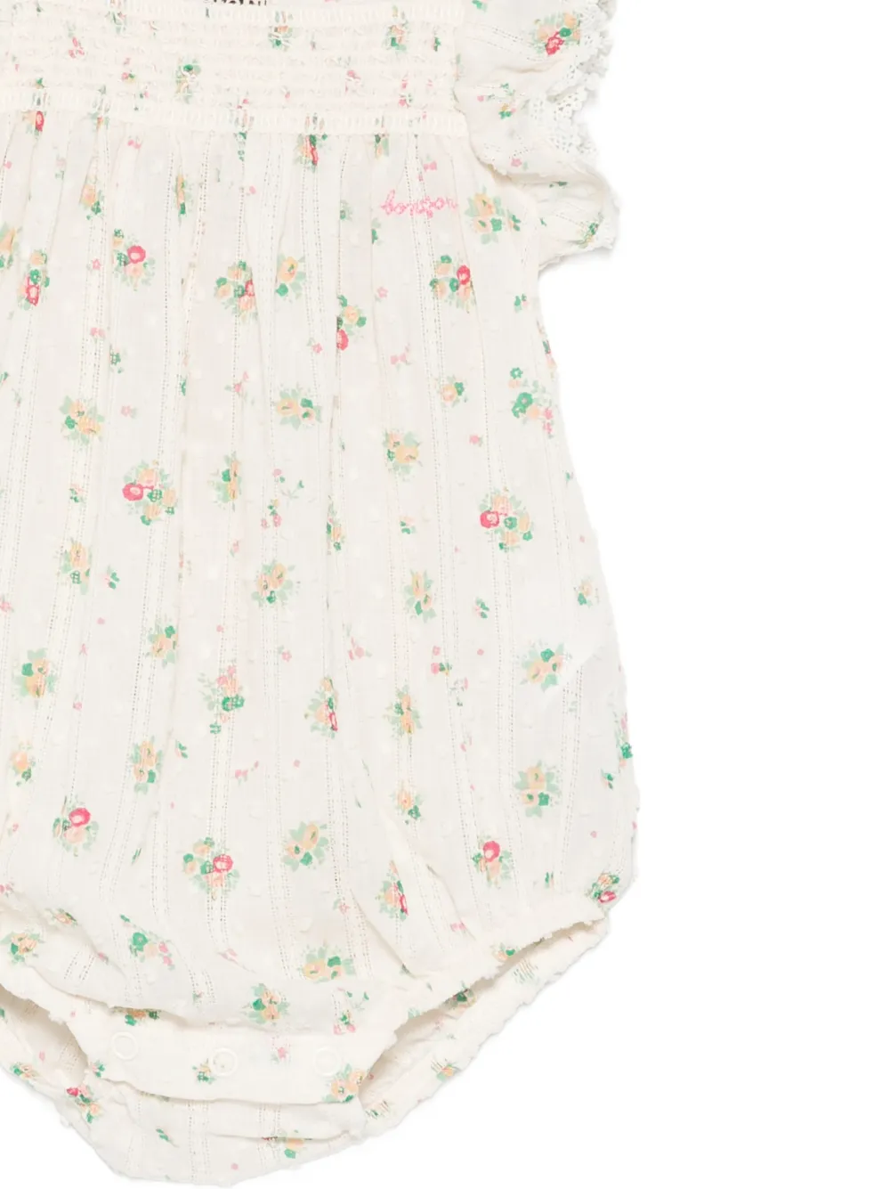  Bonton Floral-print Romper - Neutro 