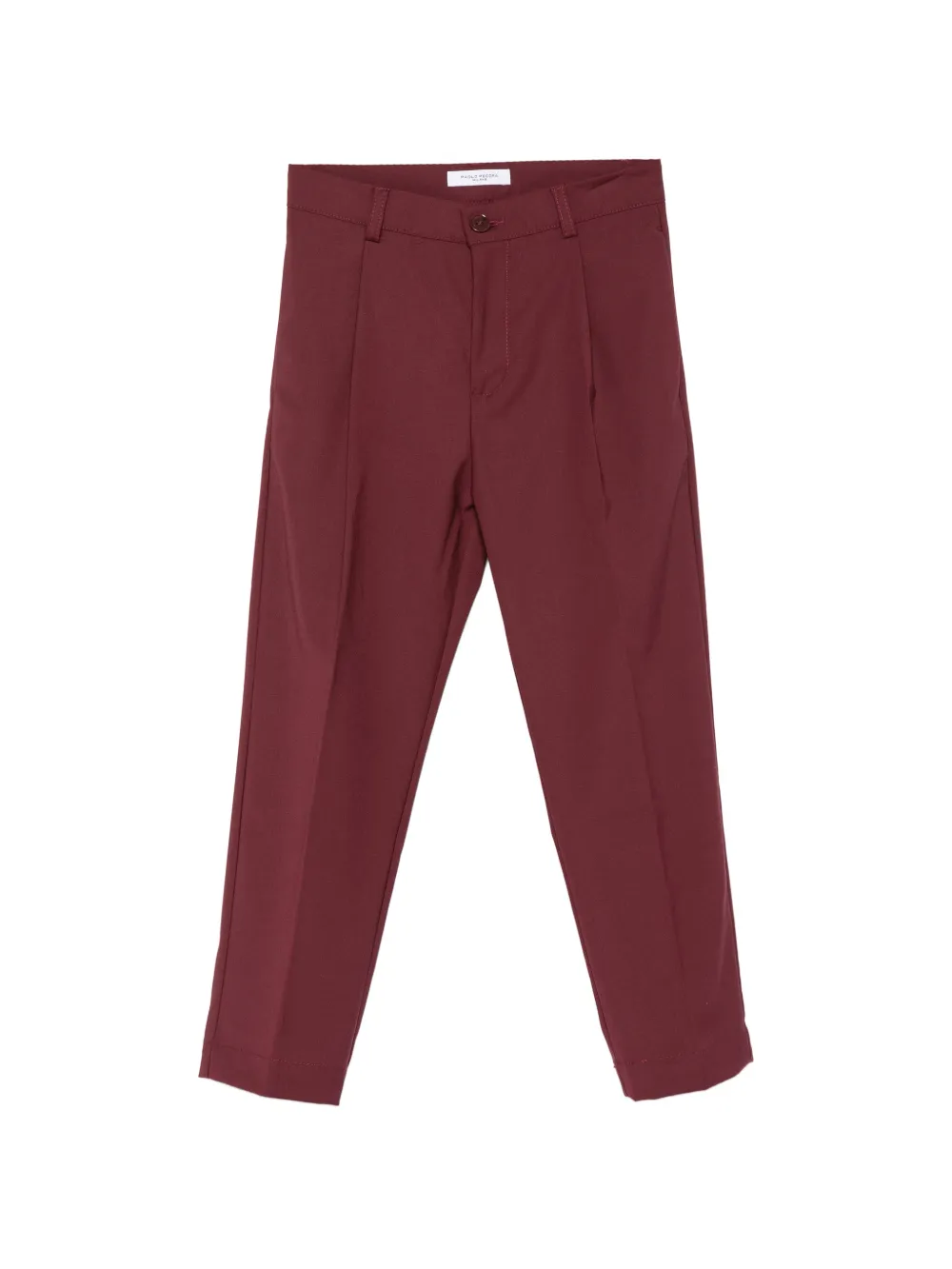 Paolo Pecora Kids pleat-detail tailored trousers - Rosso