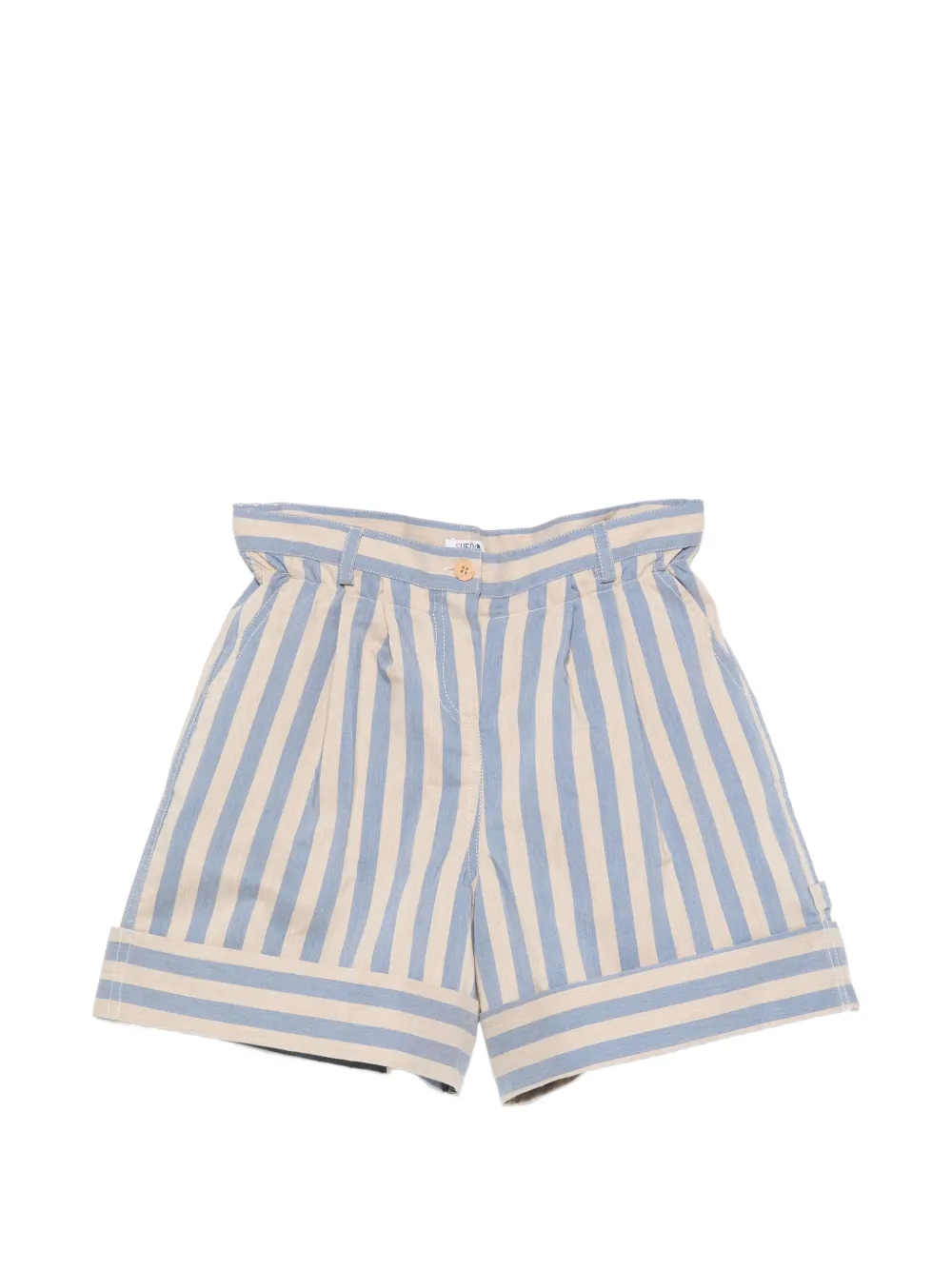 SUENOS Kidswear striped pleated shorts - Blau