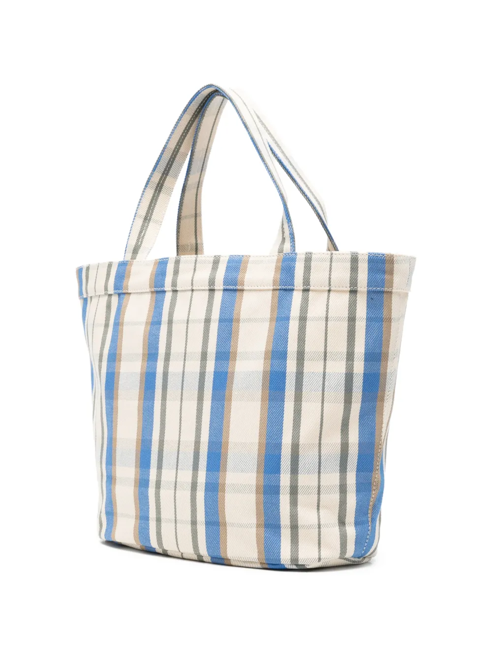  A.p.c. Bolso Shopper A Cuadros - Azul 