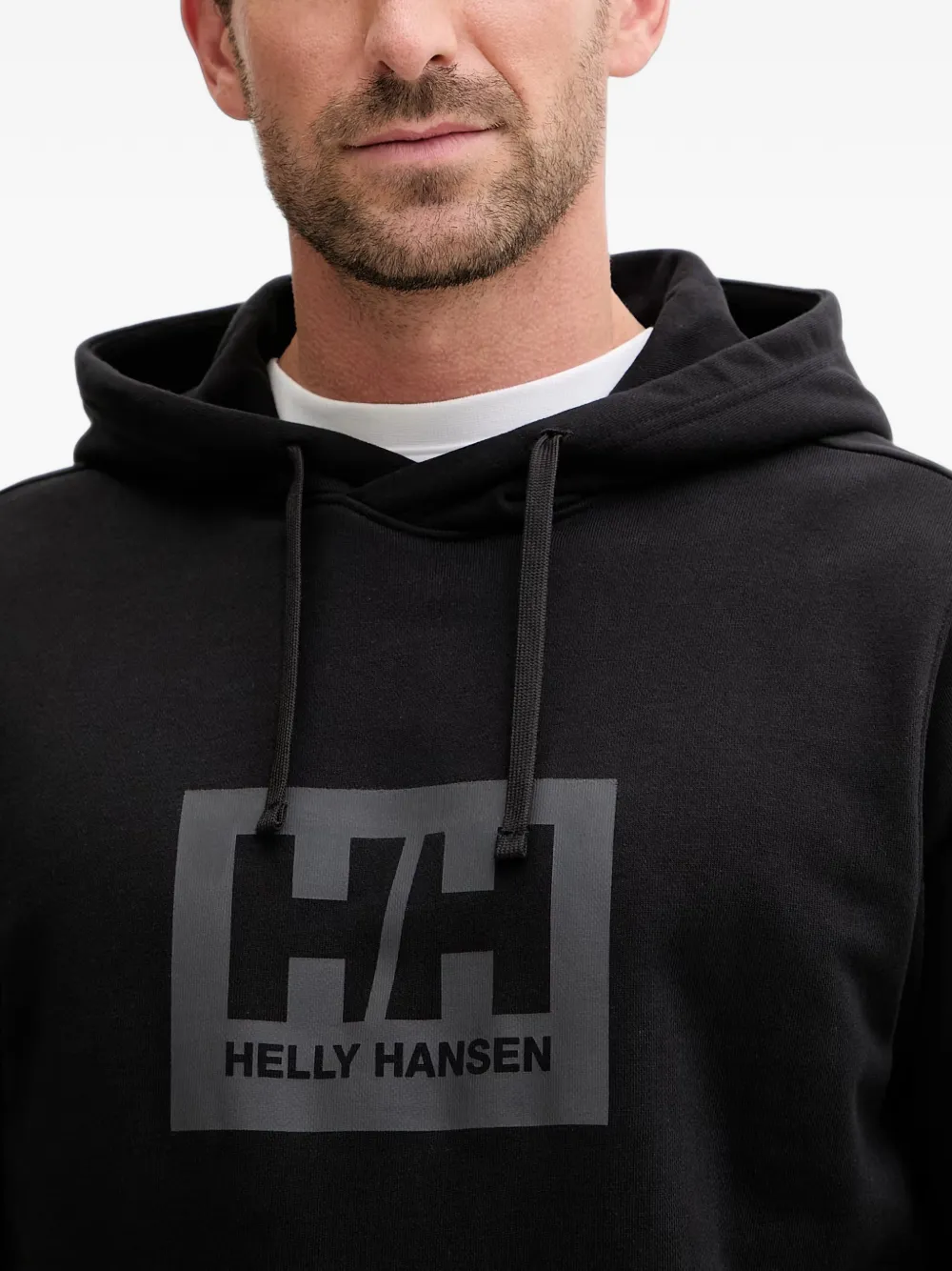 Helly Hansen HH Box hoodie met trekkoord en logo-print Zwart