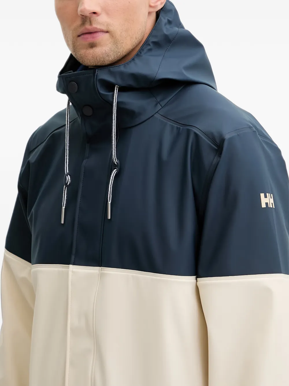 Helly Hansen Moss colour-block hooded jacket Beige