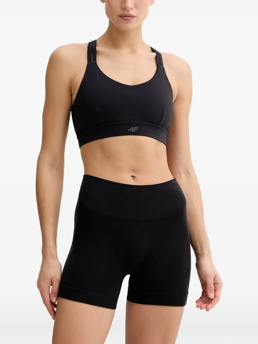 icebreaker logo-print high-waisted base layer shorts - Schwarz