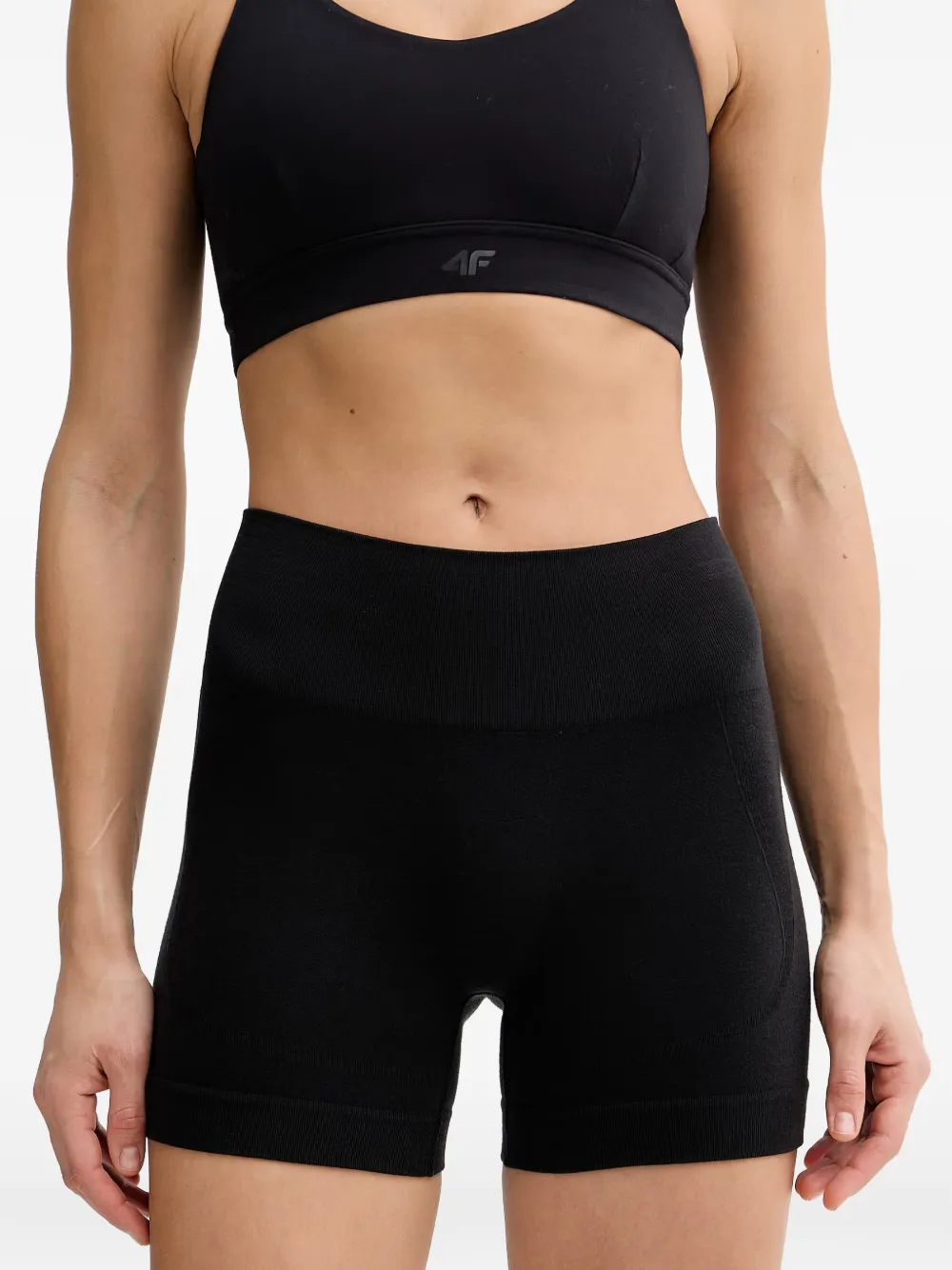 icebreaker logo-print high-waisted base layer shorts - Schwarz