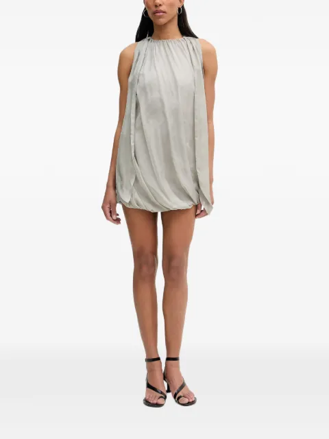 Isabelle Blanche vestido corto sin mangas drapeado